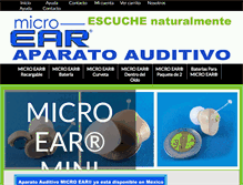 Tablet Screenshot of microear-mx.com